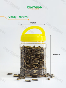 hũ vuông 1kg