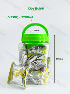 hũ vuông 3.3kg